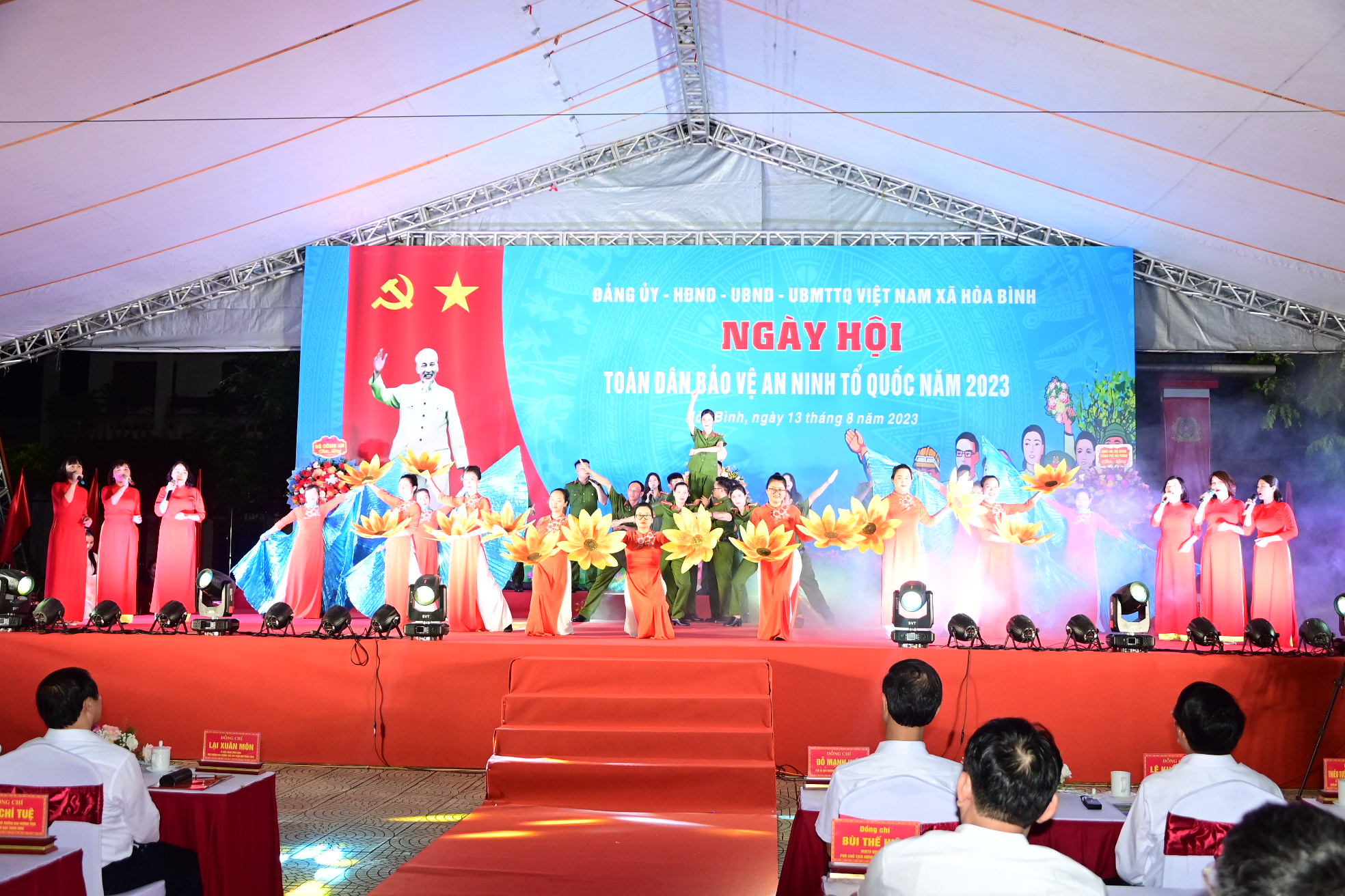 Xã Hòa Bình (huyên Thủy Nguyên) tổ chức điểm Ngày hội toàn dân bảo vệ an ninh Tổ quốc